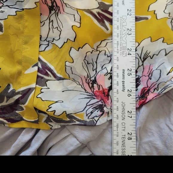 Liz Claiborne Womens SZ 1X Floral Sheer blouse and Solid Cami Set - Picture 5 of 6